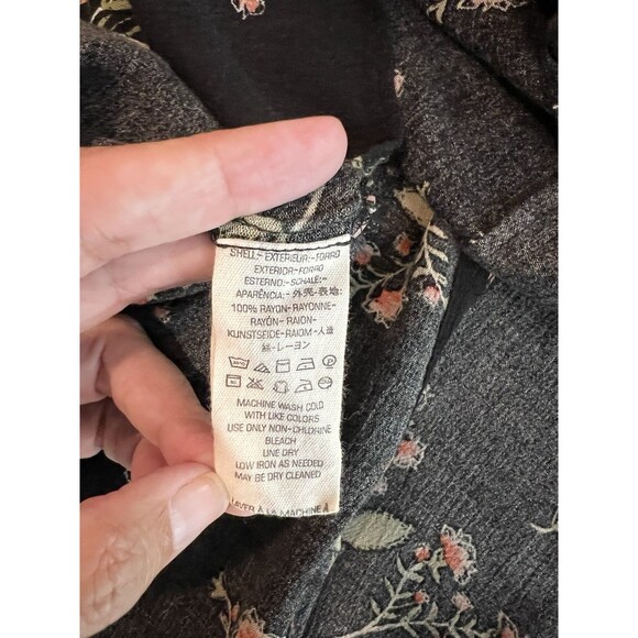 Free People Snap Out Of It Sleeveless Tree Swing Top Small Black Floral NEW - Picture 14 of 16